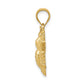 Solid Open-Backed Bee Pendant - WBC