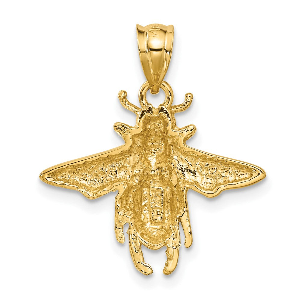 Solid Open-Backed Bee Pendant - WBC