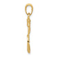 Solid Polished Anchor with Rope Pendant - WBC