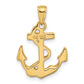 Solid Polished Anchor with Rope Pendant - WBC