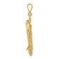 Solid Polished Anchor with Dolphin Pendant - WBC