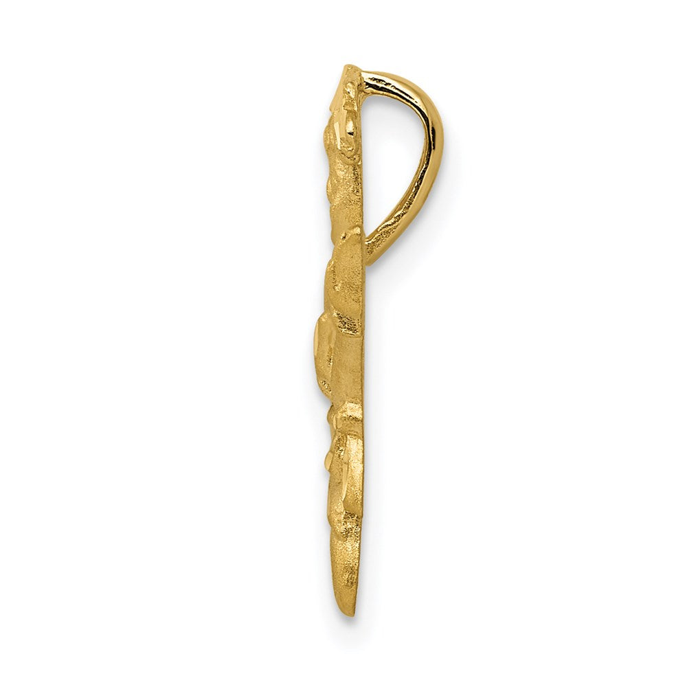 Satin Diamond-cut Open-Backed Karate Female Chain Slide - WBC