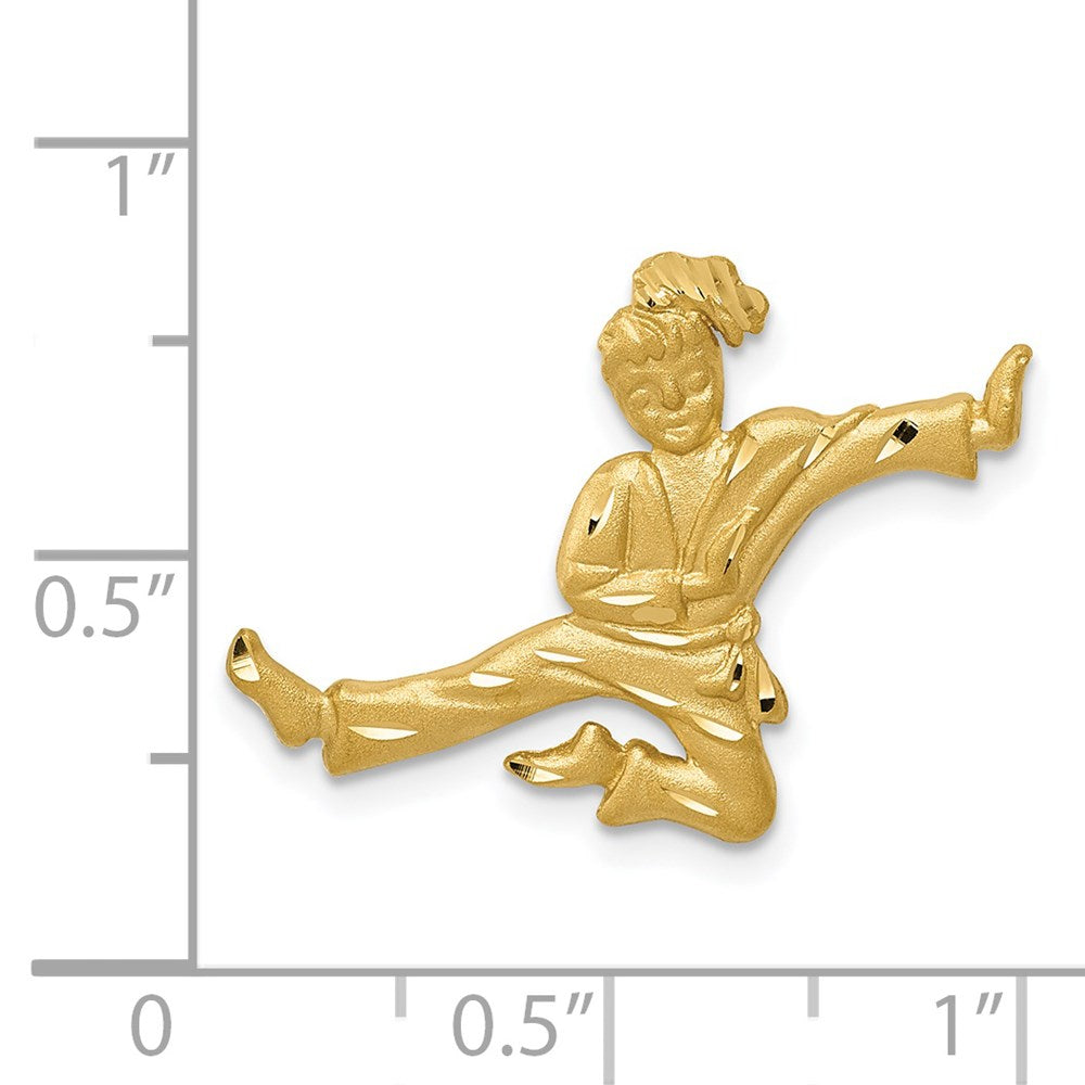 Satin Diamond-cut Open-Backed Karate Female Chain Slide - WBC