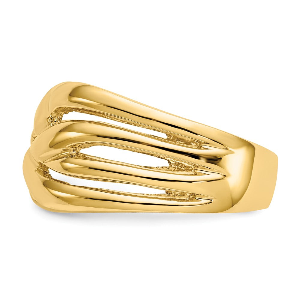 High Polished Woven Dome Ring - WBC