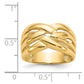 High Polished Woven Dome Ring - WBC