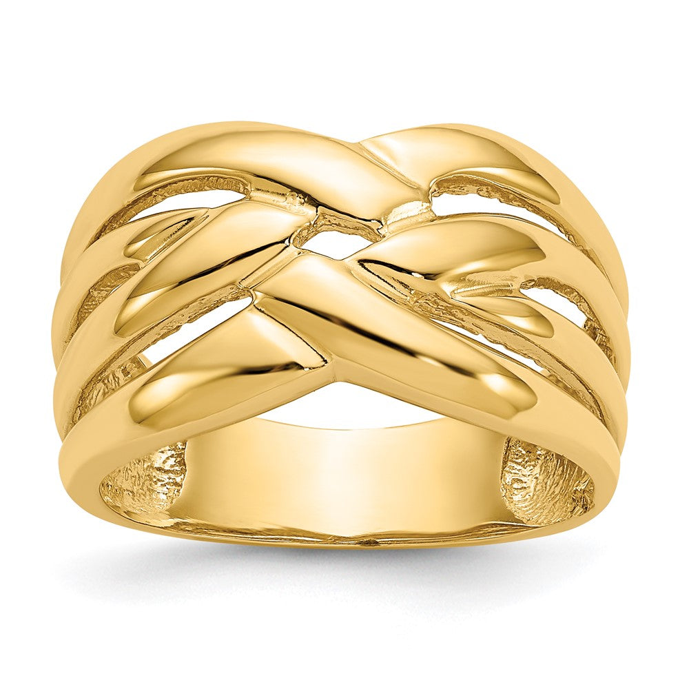 High Polished Woven Dome Ring - WBC