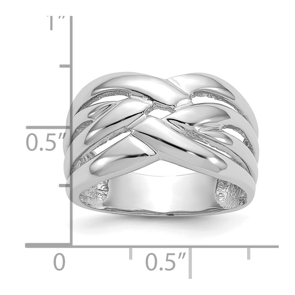 High Polished Woven Dome Ring - WBC