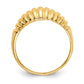 High Polished Ribbed Dome Ring - WBC