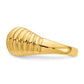 High Polished Ribbed Dome Ring - WBC
