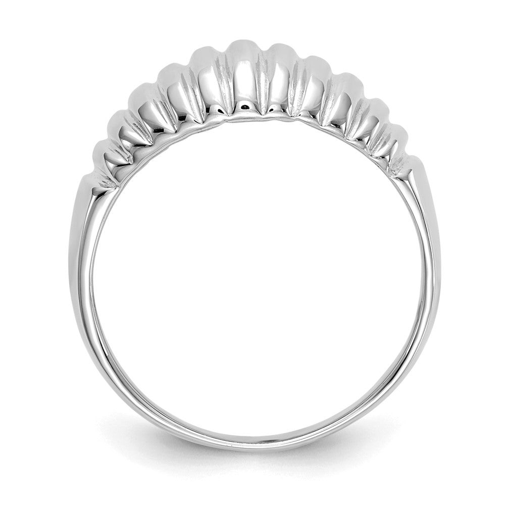 High Polished Ribbed Dome Ring - WBC