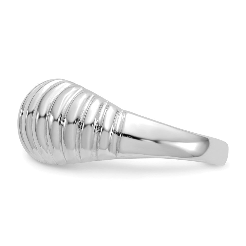 High Polished Ribbed Dome Ring - WBC