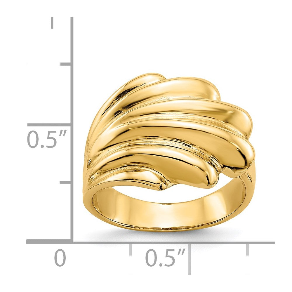 High Polished Wave Dome Ring - WBC