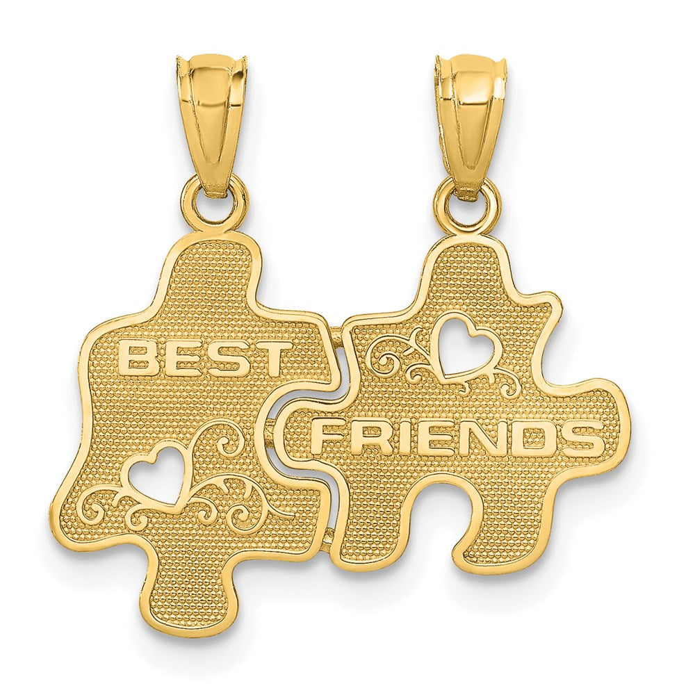 BEST FRIENDS 2-Piece Break-apart Puzzle Pieces Charm - WBC
