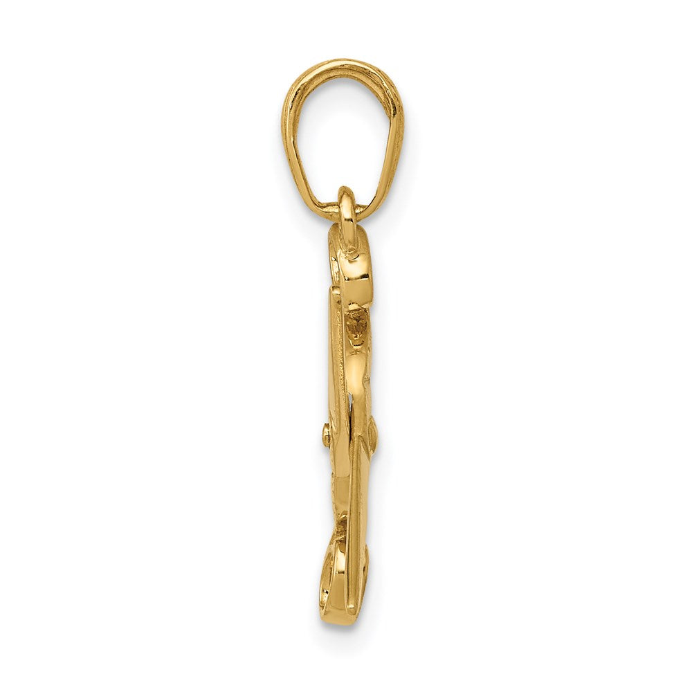 3-D Moveable Scissors Pendant - WBC