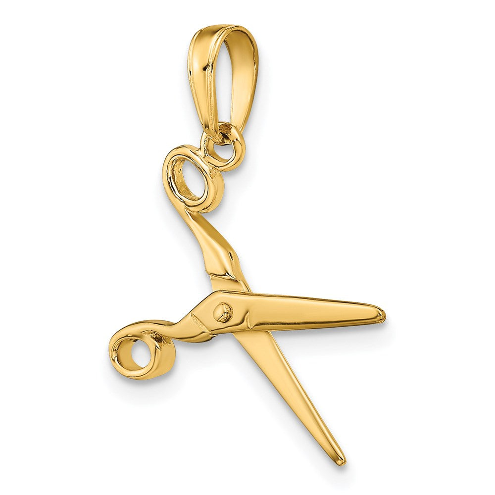 3-D Moveable Scissors Pendant - WBC