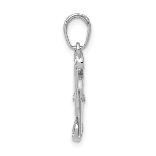 3-D Moveable Scissors Pendant - WBC