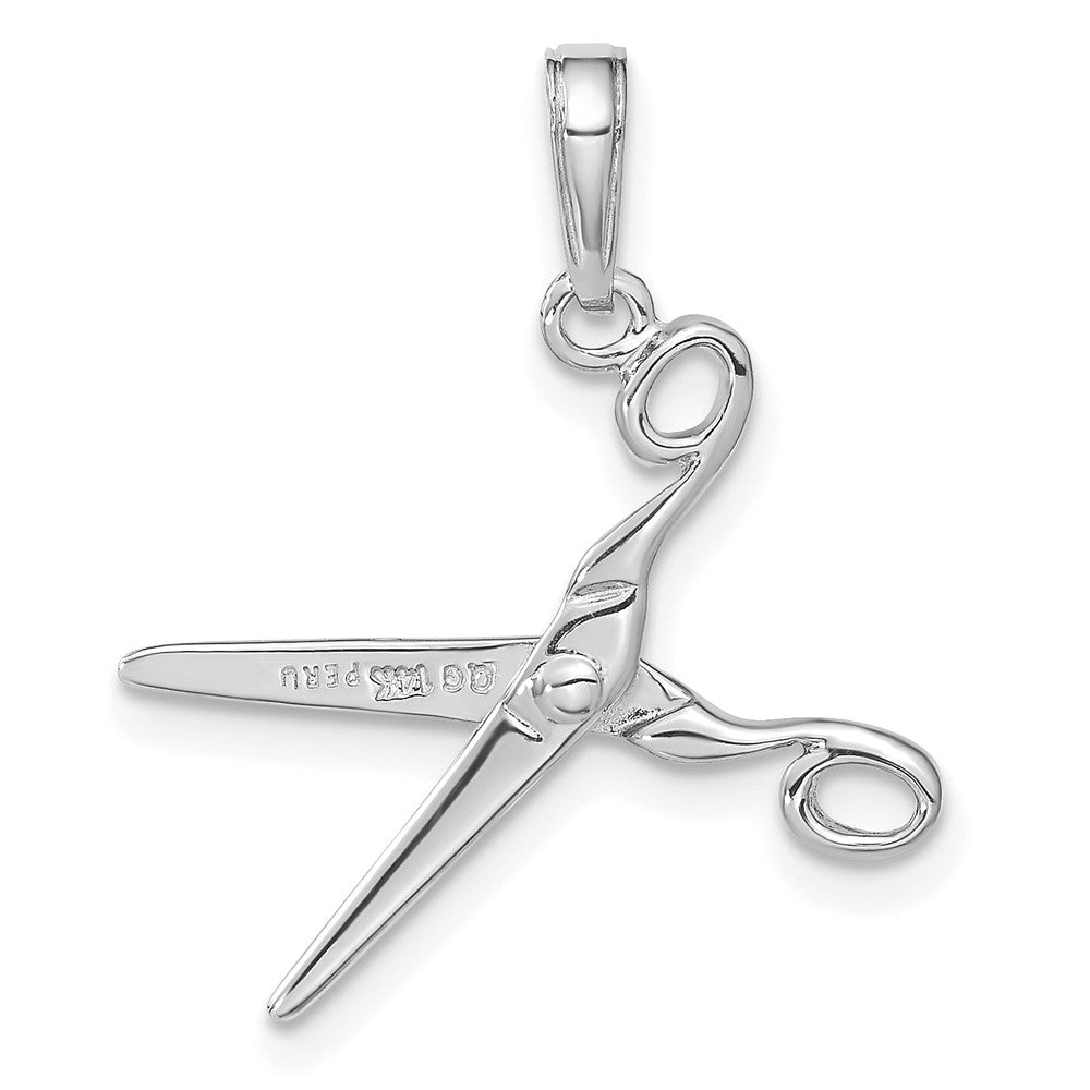 3-D Moveable Scissors Pendant - WBC
