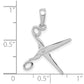 3-D Moveable Scissors Pendant - WBC