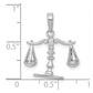 3-D Moveable Scales of Justice Pendant - WBC