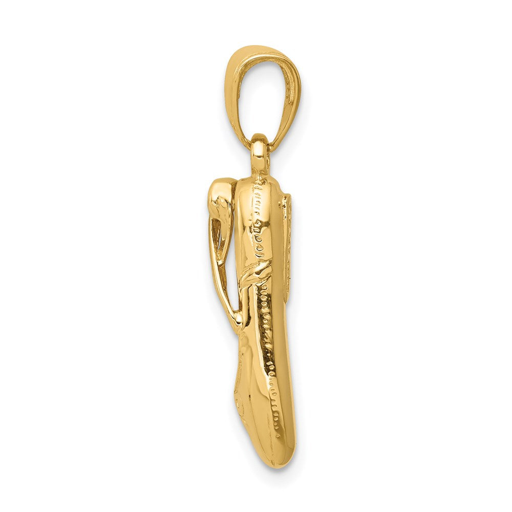 3-D Ballet Slipper Pendant - WBC