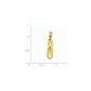 3-D Ballet Slipper Pendant - WBC