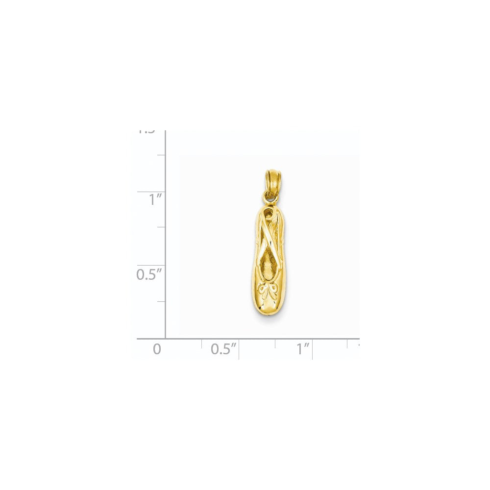 3-D Ballet Slipper Pendant - WBC