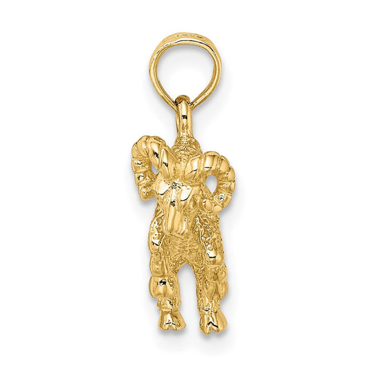 3-D Aries Zodiac Charm - WBC