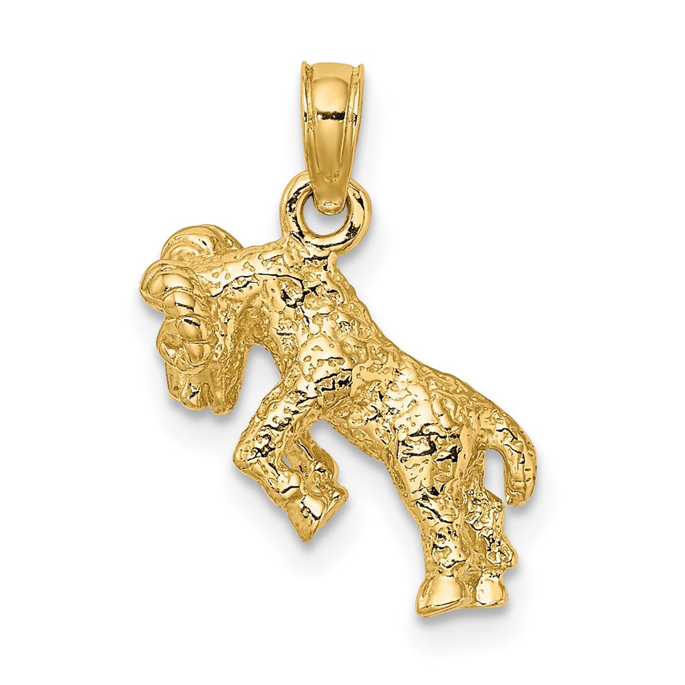 3-D Aries Zodiac Charm - WBC