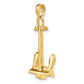 3-D T-Bar Style Anchor Pendant - WBC