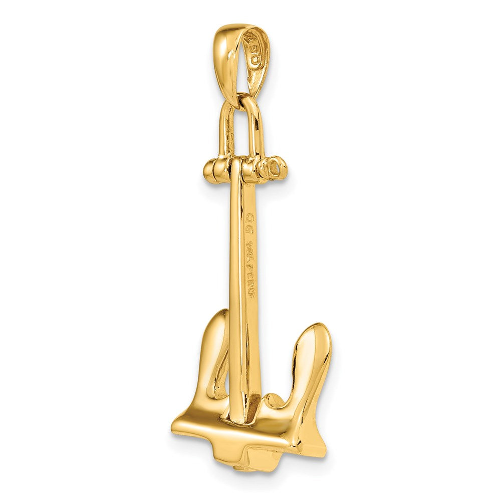 3-D T-Bar Style Anchor Pendant - WBC