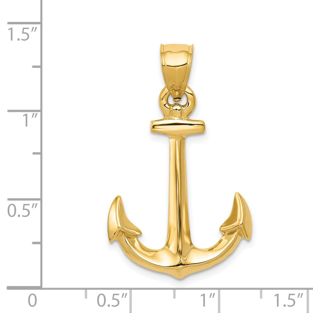 3-D Anchor Pendant - WBC