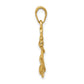 3-D Anchor with Shackle and Entwined Rope Pendant - WBC