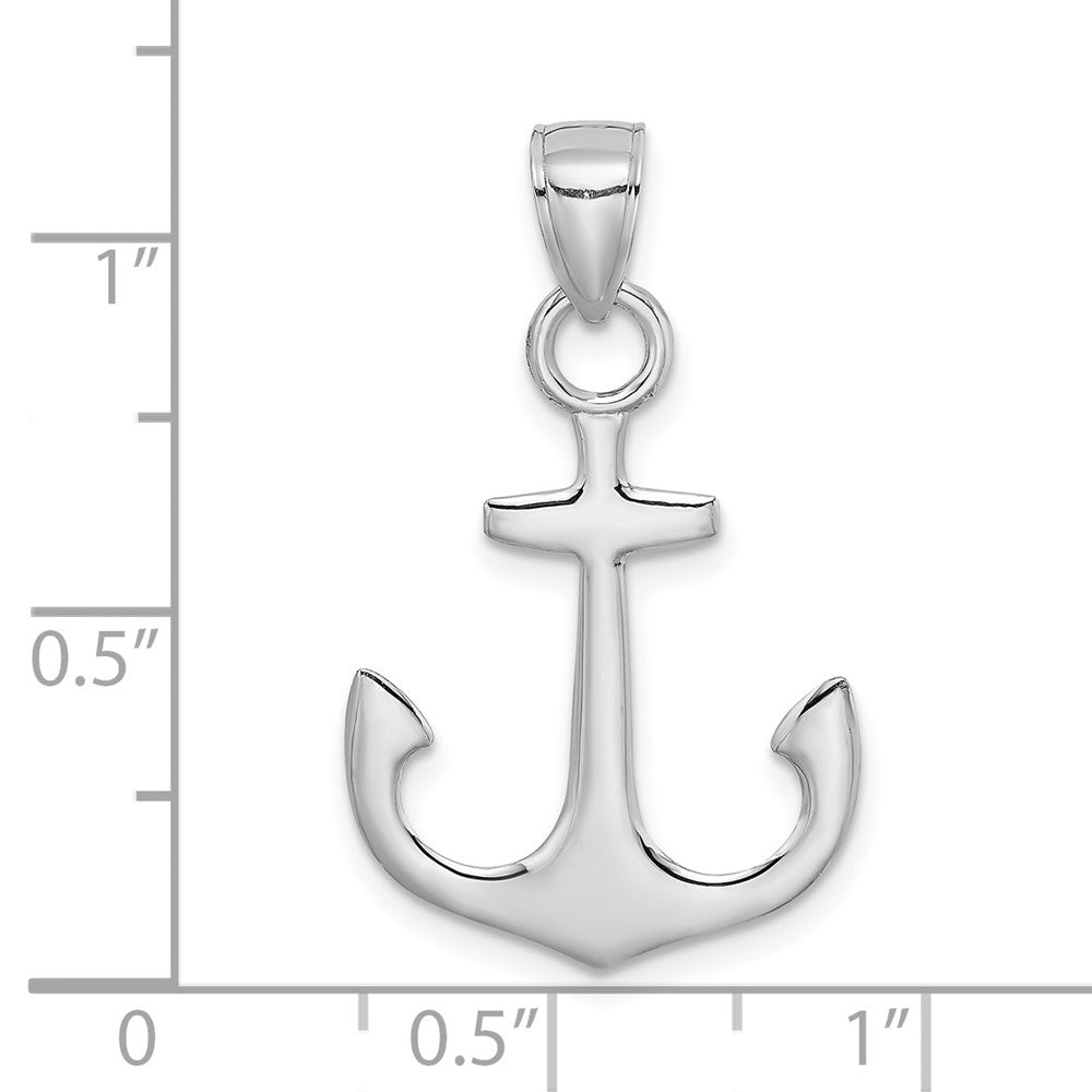 Polished 3-D Anchor Charm - WBC