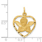 Cut-out Angel in Heart Charm - WBC