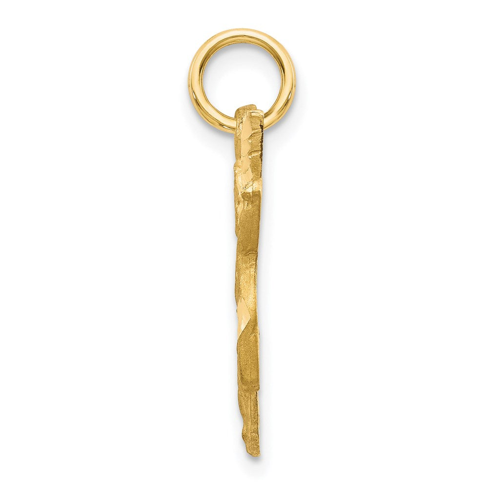 Satin Diamond-cut Angel Charm - WBC