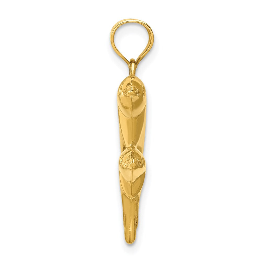 Dolphin Pair Pendant - WBC