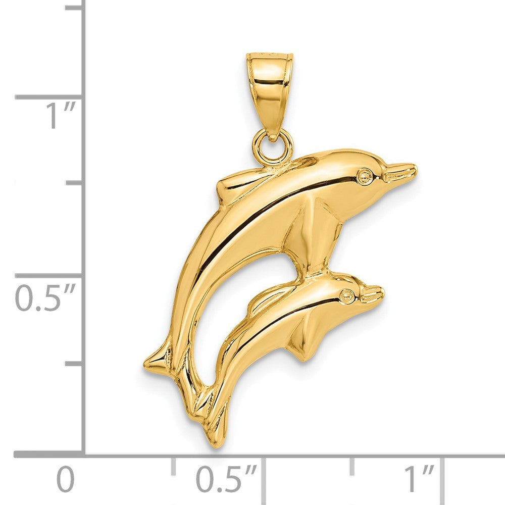 Dolphin Pair Pendant - WBC