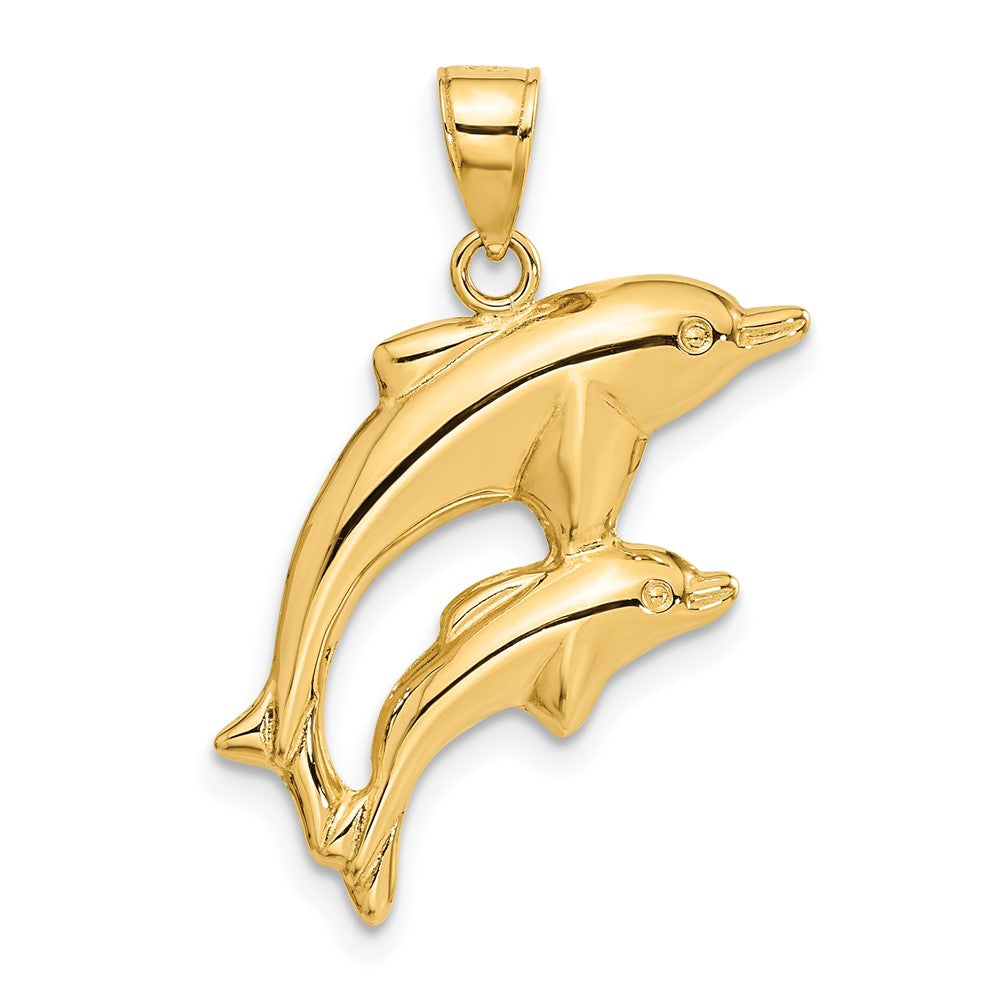 Dolphin Pair Pendant - WBC