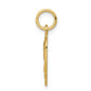 Satin and Diamond-Cut Angel Square Charm - WBC