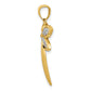 and Rhodium Dragonfly Pendant - WBC