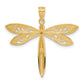 and Rhodium Dragonfly Pendant - WBC