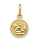 Small Polished Angel Round Charm - WBC
