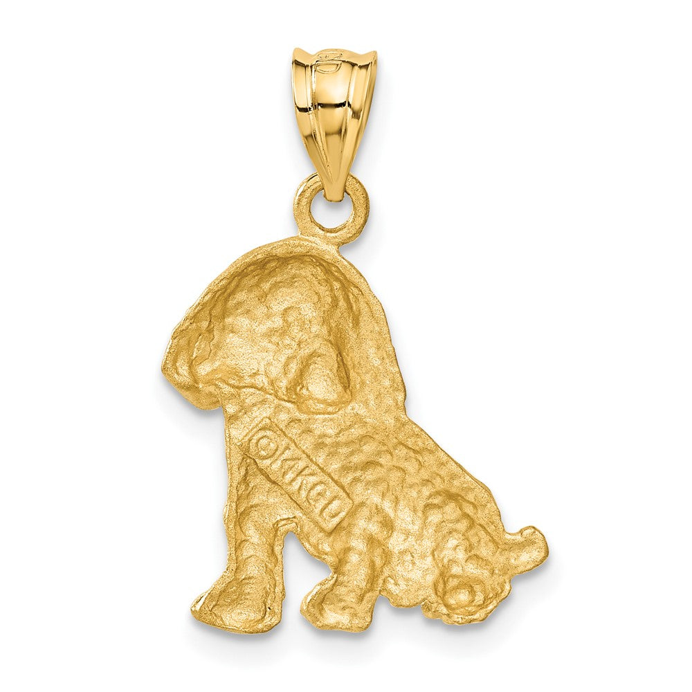 Satin Diamond-cut Dog Charm - WBC