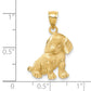 Satin Diamond-cut Dog Charm - WBC