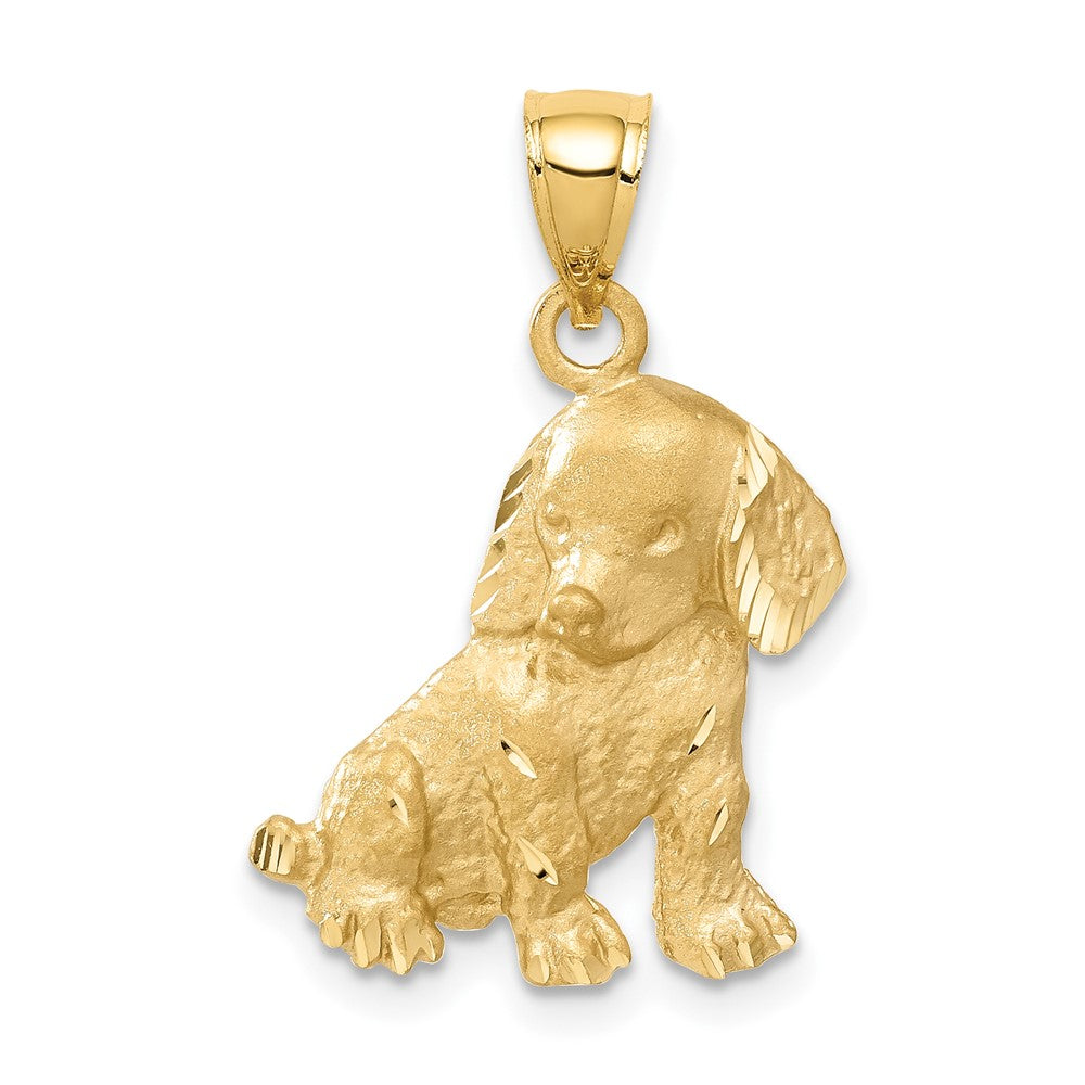 Satin Diamond-cut Dog Charm - WBC