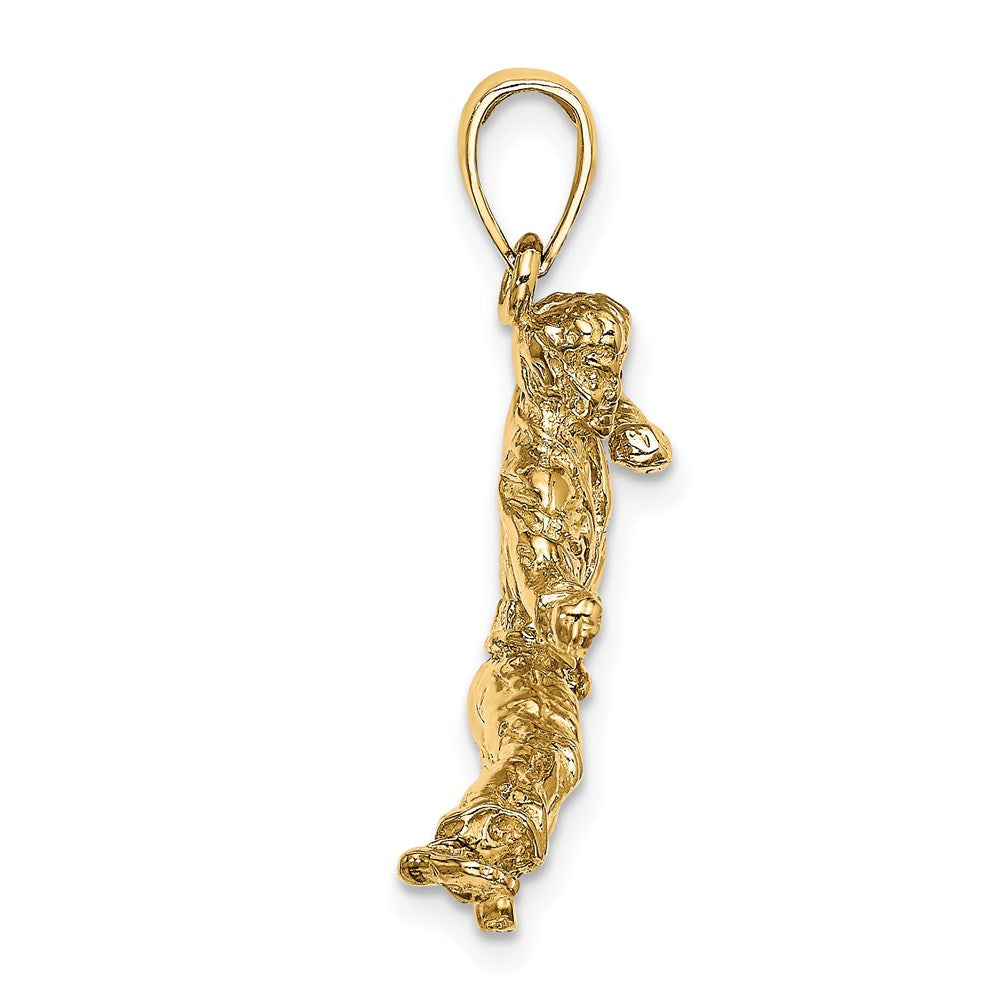 3-D Male Karate Pendant - WBC