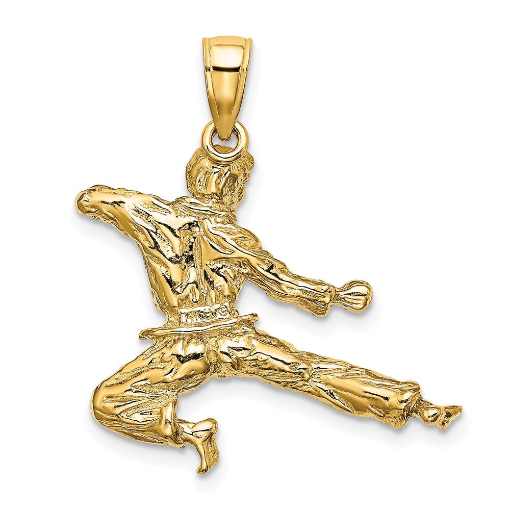 3-D Male Karate Pendant - WBC