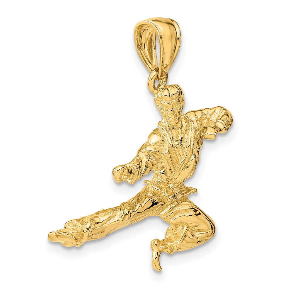 3-D Male Karate Pendant - WBC