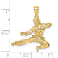 3-D Male Karate Pendant - WBC
