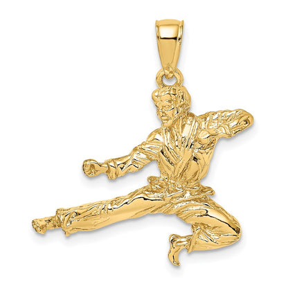 3-D Male Karate Pendant - WBC